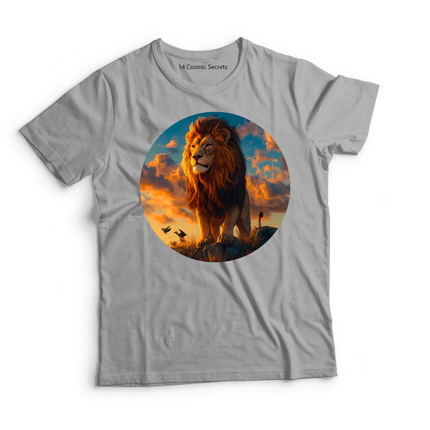 Lion T-Shirt for Men Cotton Fearless Leader