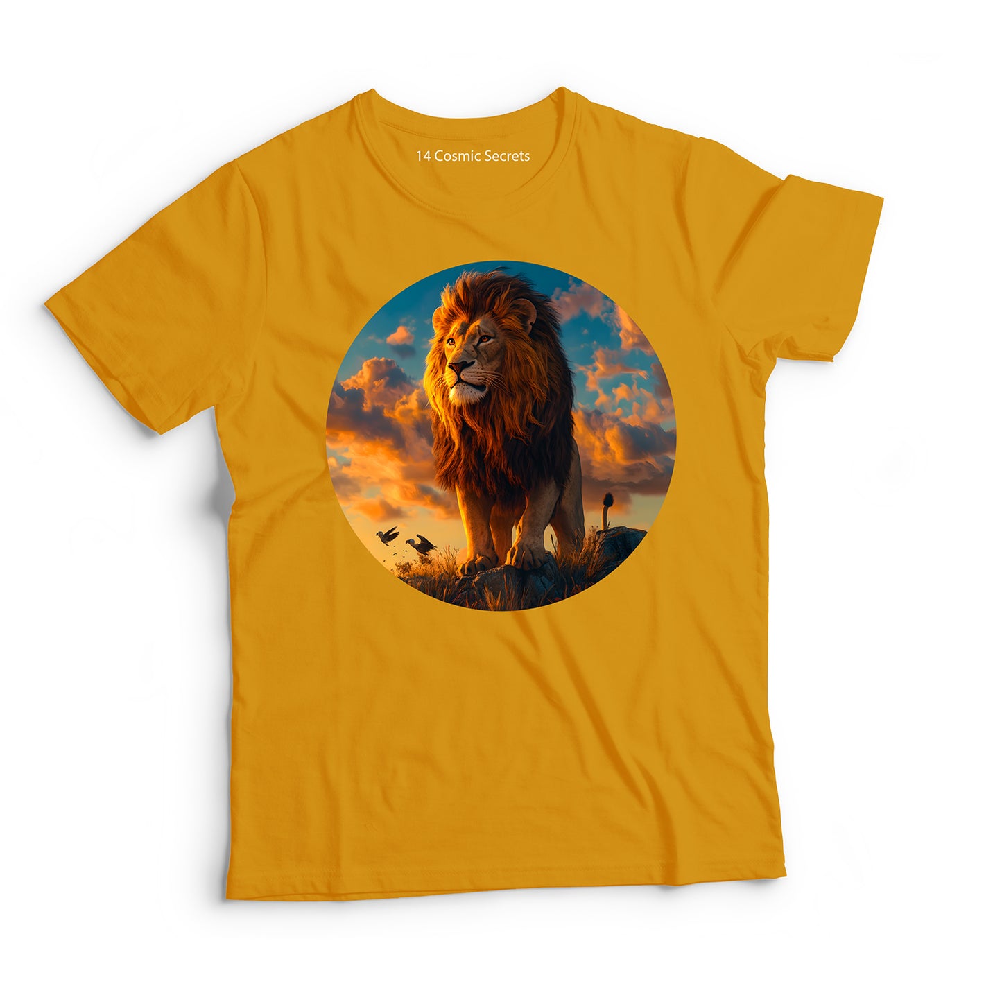 Lion T-Shirt for Men Cotton Fearless Leader