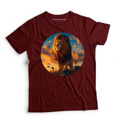 Lion T-Shirt for Kids Cotton Fearless Leader