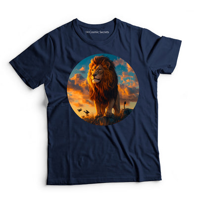 Lion T-Shirt for Kids Cotton Fearless Leader