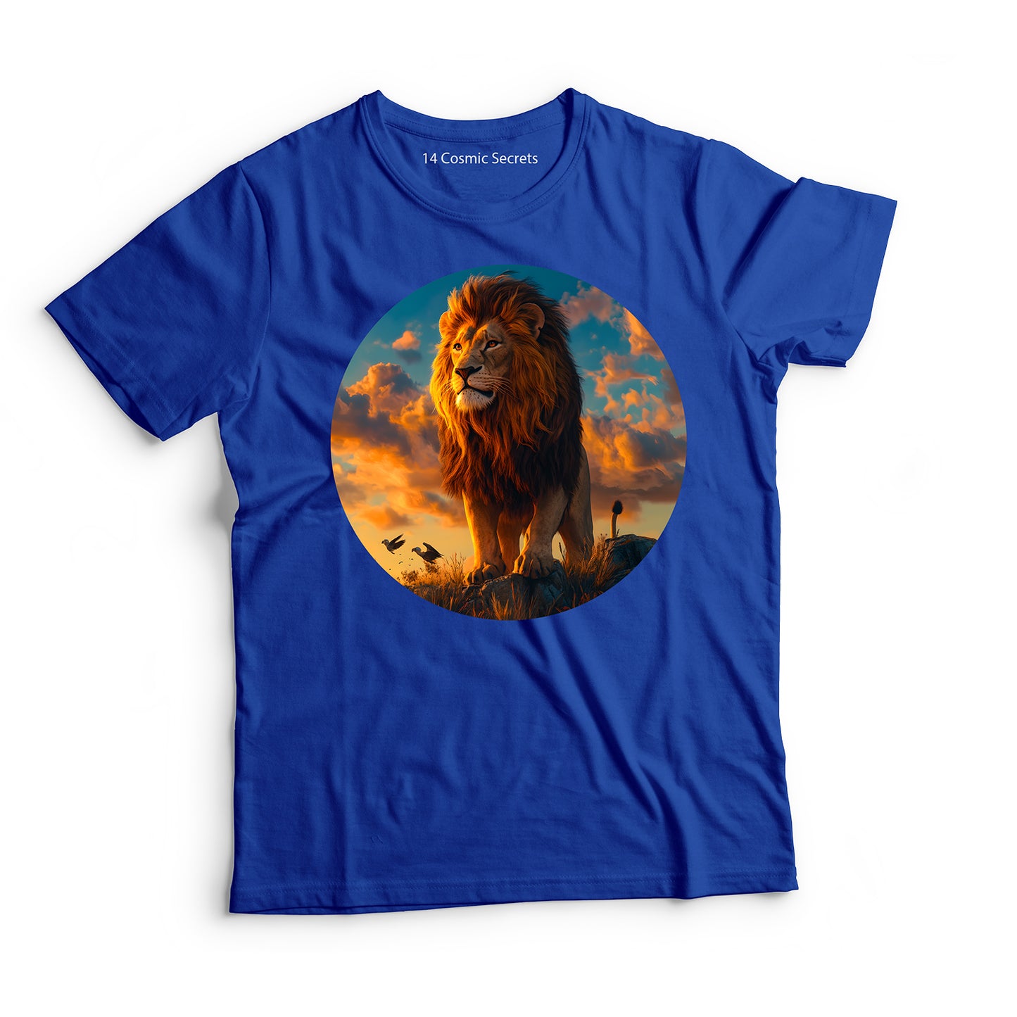 Lion T-Shirt for Men Cotton Fearless Leader