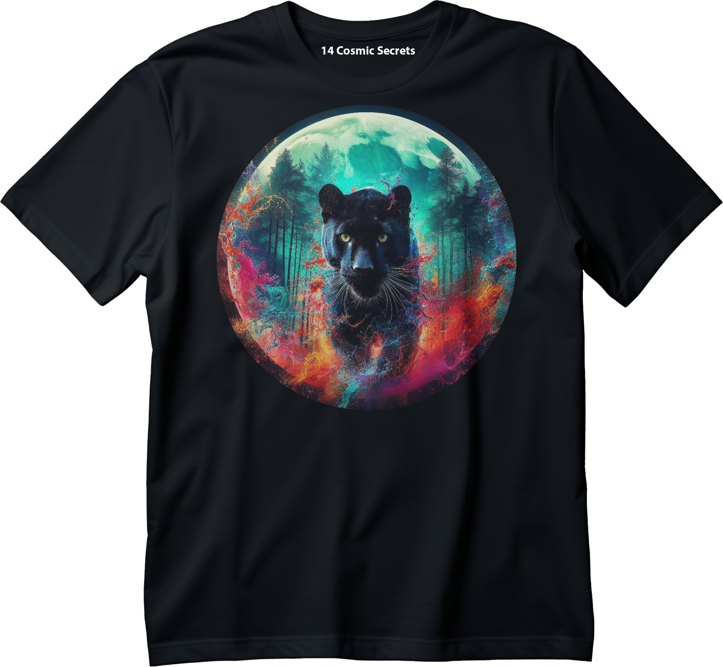 The Mesmerizing Gaze Graphic Printed T-Shirt  Cotton T-Shirt Magnificence of India T-Shirt
