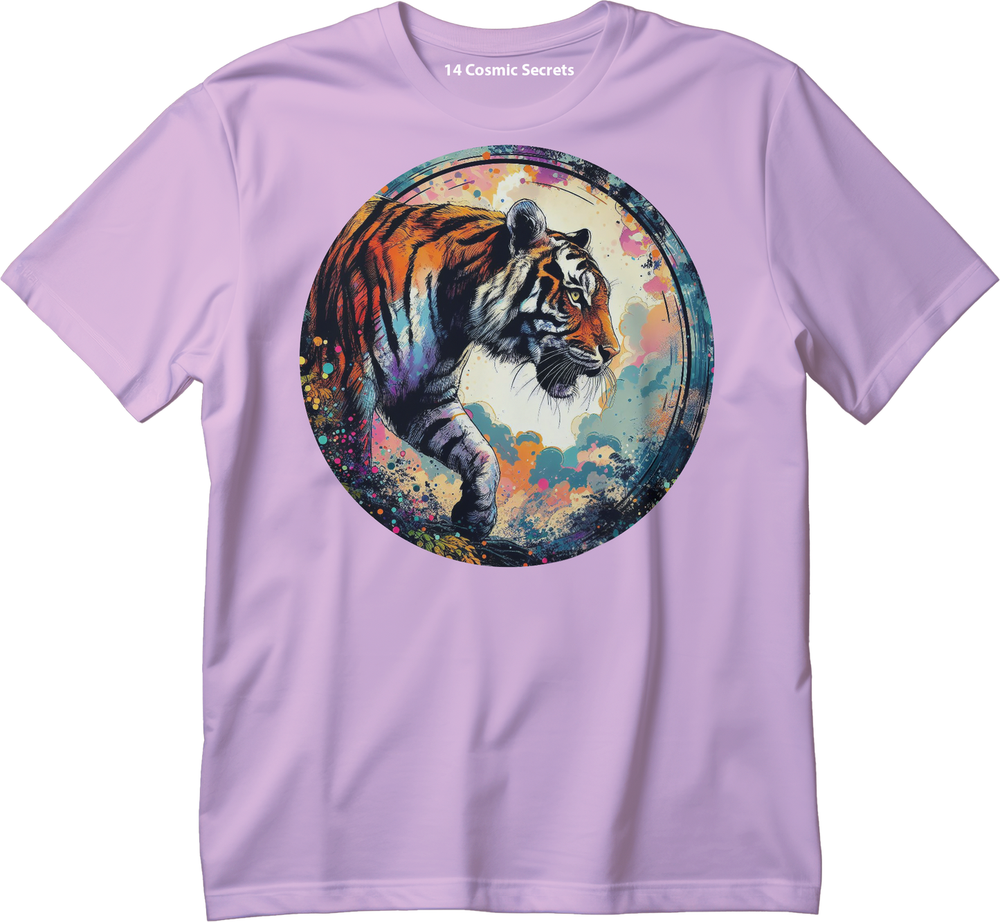 Bengal Tiger Majesty Top Graphic Printed T-Shirt  Cotton T-Shirt Magnificence of India T-Shirt