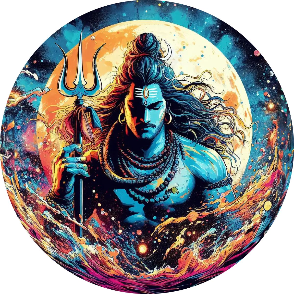 Shiva T-Shirt Om Namah Shivaya Mantra Graphic Cotton T-Shirt for Men 🔱🔱🔱