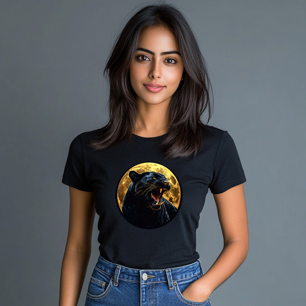 Black Panther T-Shirt for Women Cotton Regal Spirit