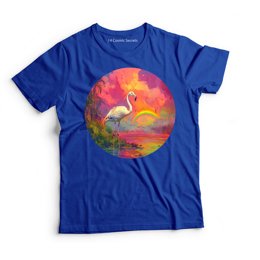 Flamingo T-Shirt for Women Cotton Proud Tropical