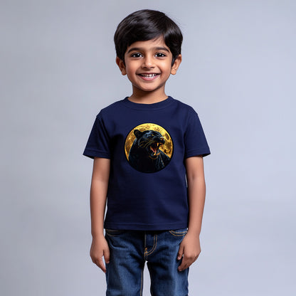 Black Panther T-Shirt for Kids Cotton Regal Spirit