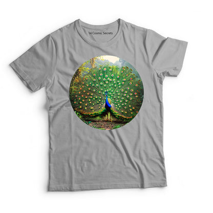 Peacock T-Shirt for Kids Cotton Bold Forest