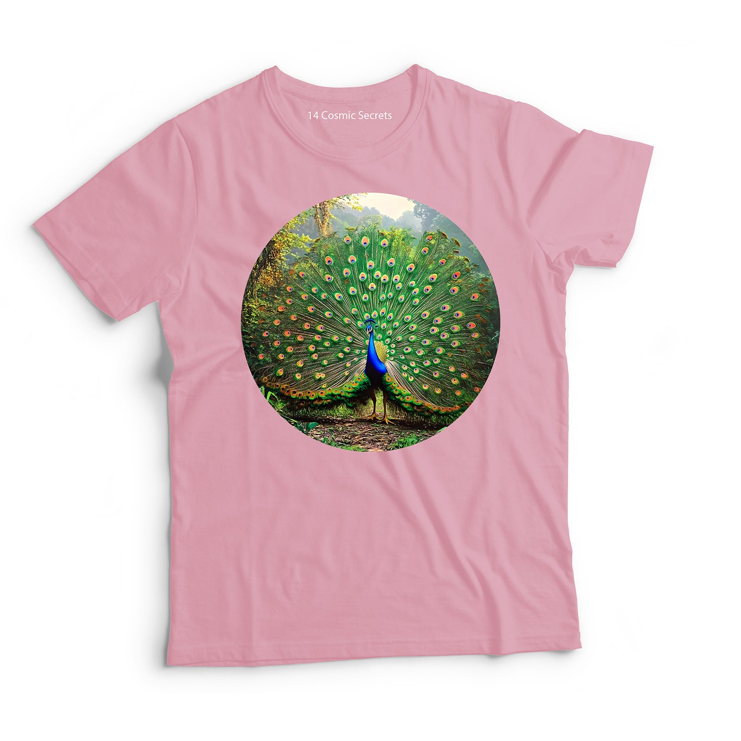 Peacock T-Shirt for Kids Cotton Bold Forest