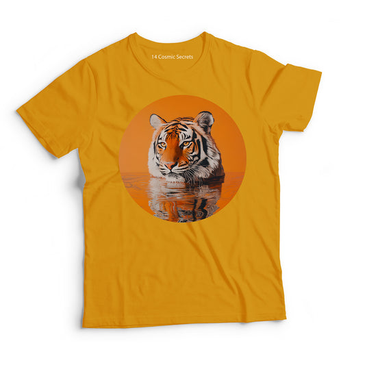 Tiger T-Shirt for Men Cotton Regal Jungle