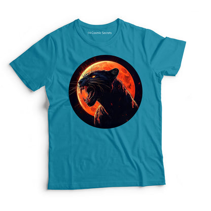 Fierce Predator Black Panther T-Shirt for Men Cotton