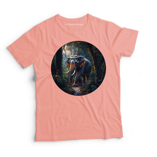 Elephant T-Shirt for Women Cotton Mighty Wild