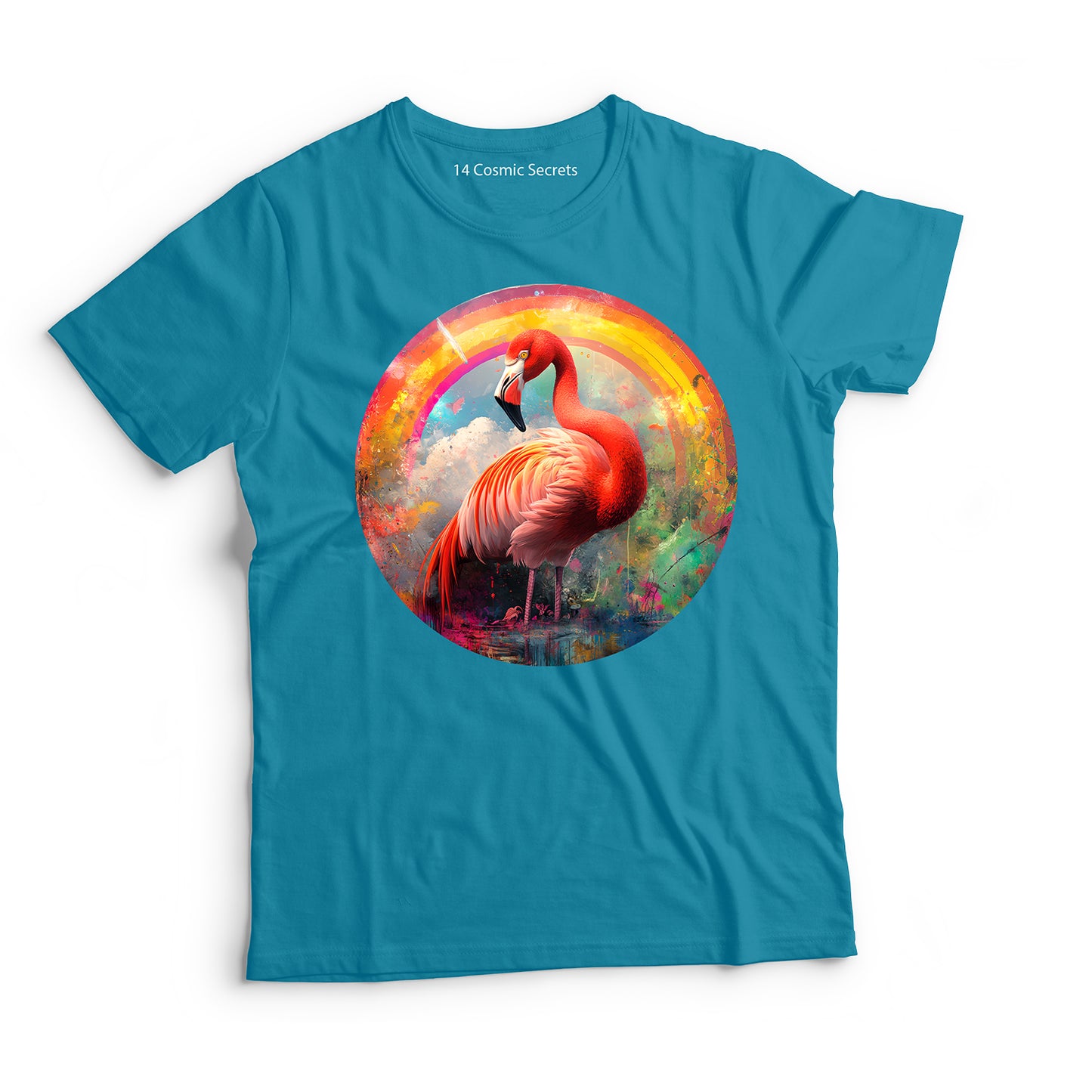 Flamingo T-Shirt for Kids Cotton Elegant Sunset