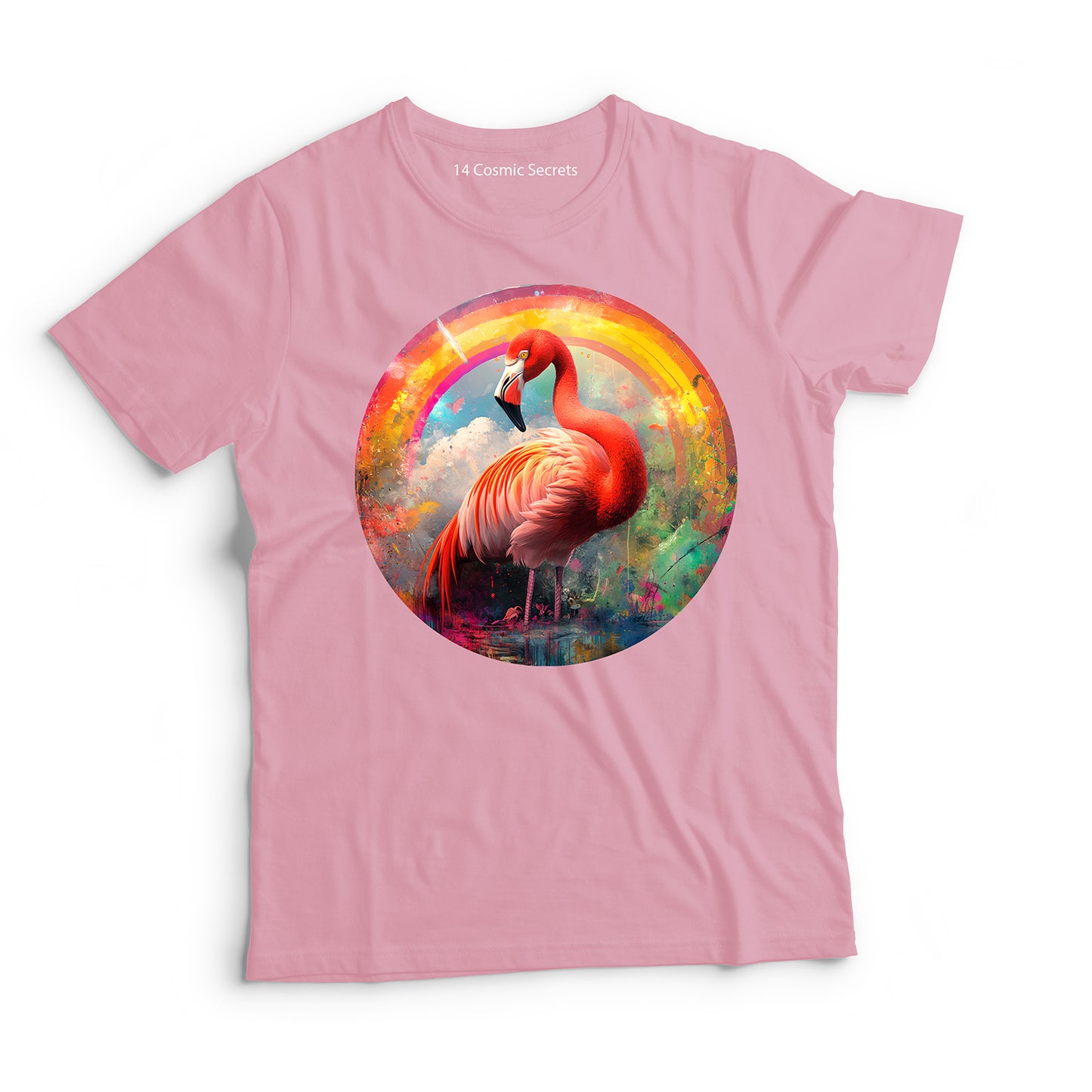 Flamingo T-Shirt for Kids Cotton Elegant Sunset