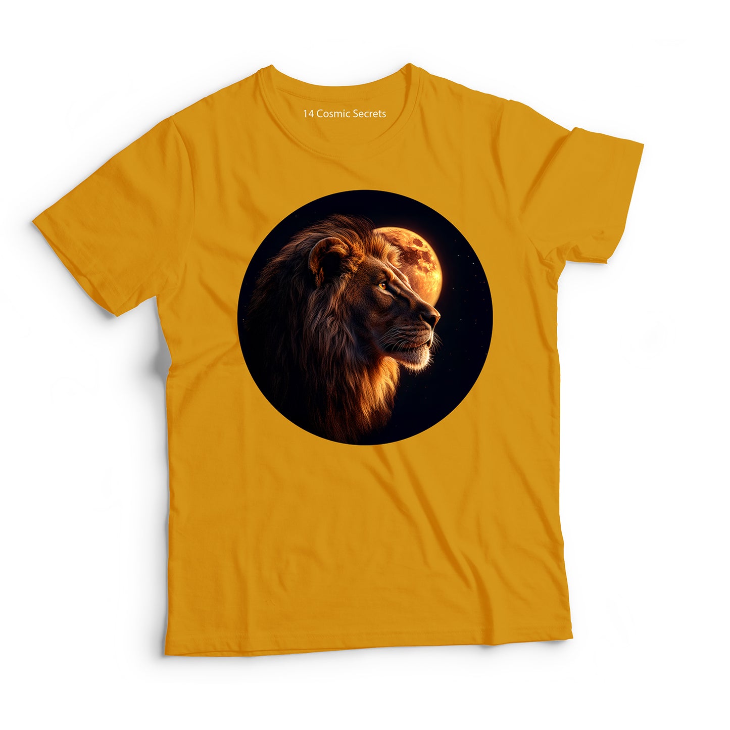 Lion T-Shirt for Men Cotton Mighty Roaring