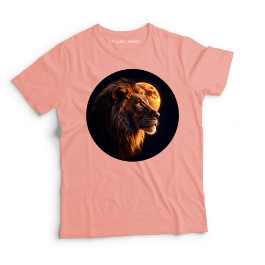 Lion T-Shirt for Women Cotton Mighty Roaring