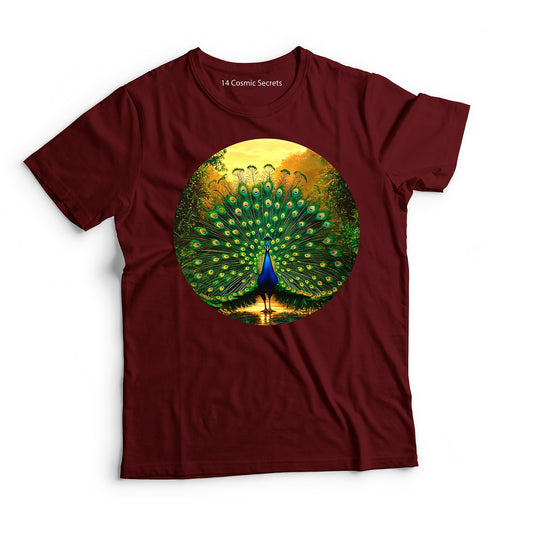 Peacock T-Shirt for Kids Cotton Proud Indian