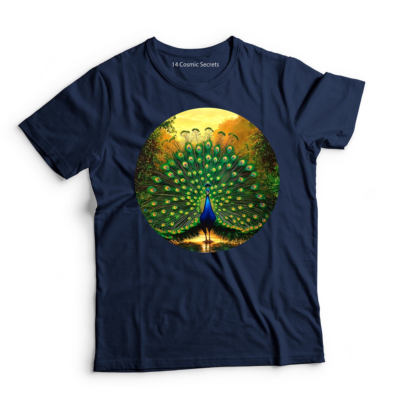 Peacock T-Shirt for Women Cotton Proud Indian