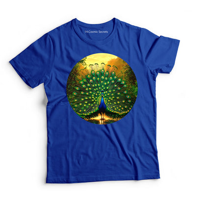 Peacock T-Shirt for Women Cotton Proud Indian