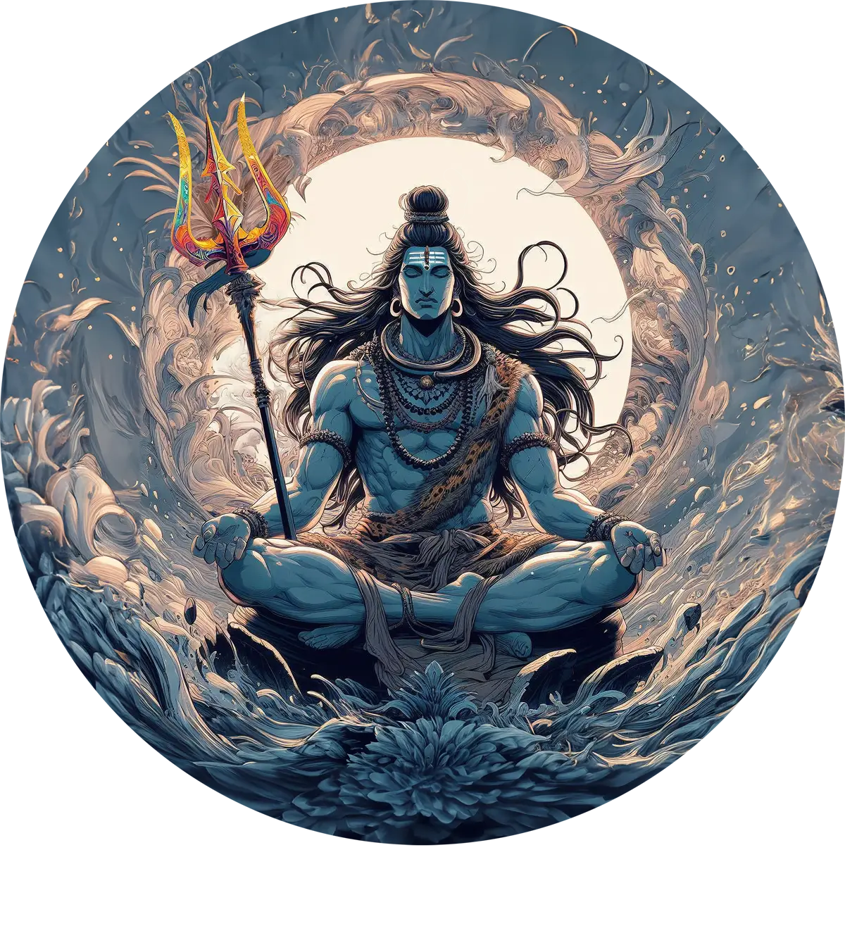 Shiva T-Shirt Har Har Mahadev Graphic Cotton T-Shirt for Men 🔱🔱🔱