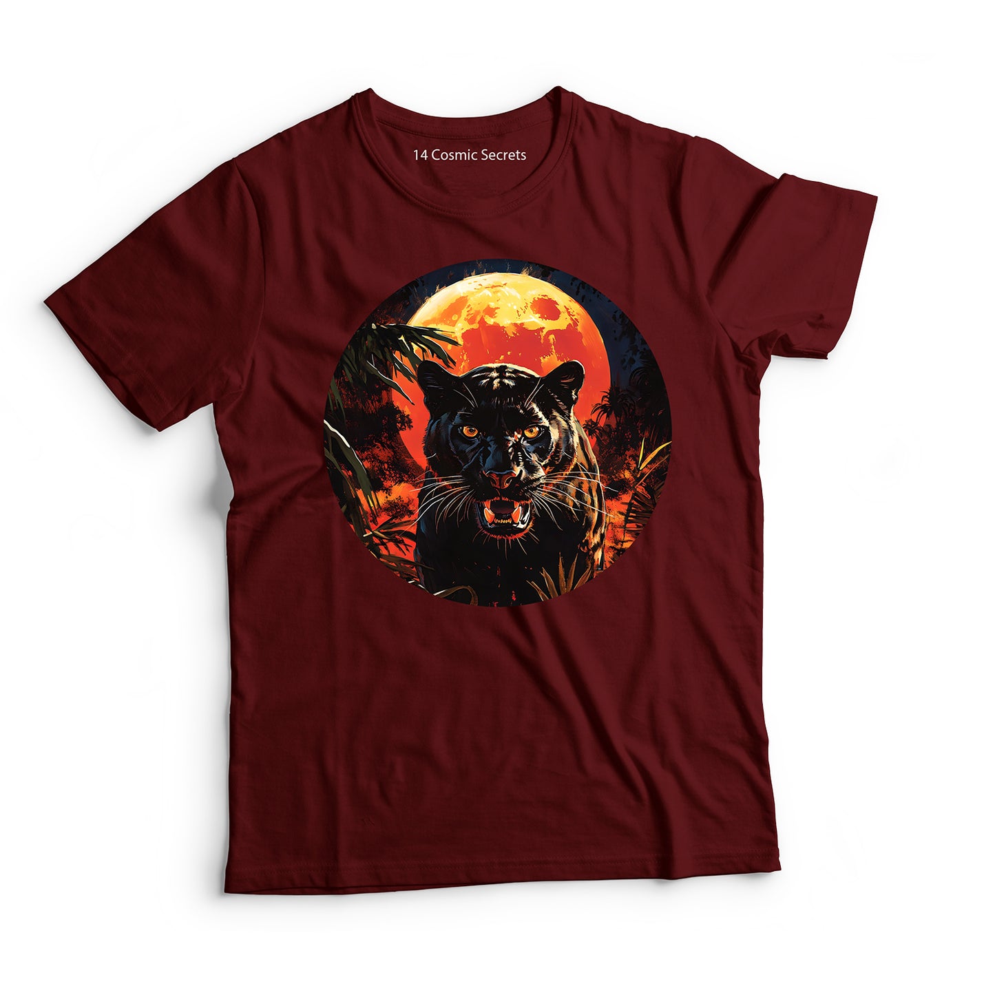 Enigmatic Wild Black Panther T-Shirt for Men Cotton