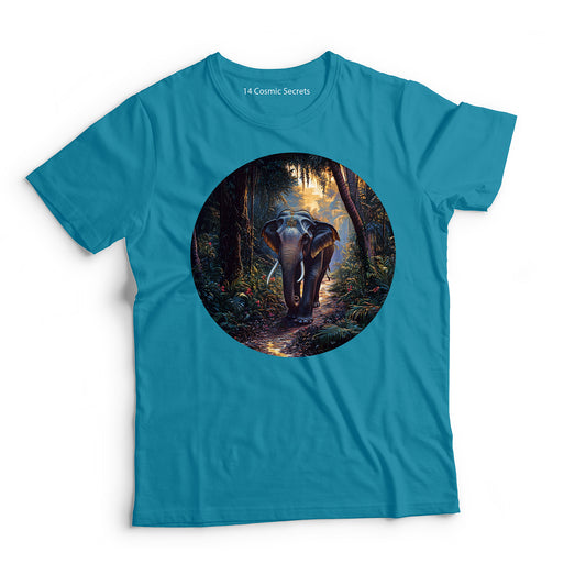 Elephant T-Shirt for Men Cotton Regal Tusker