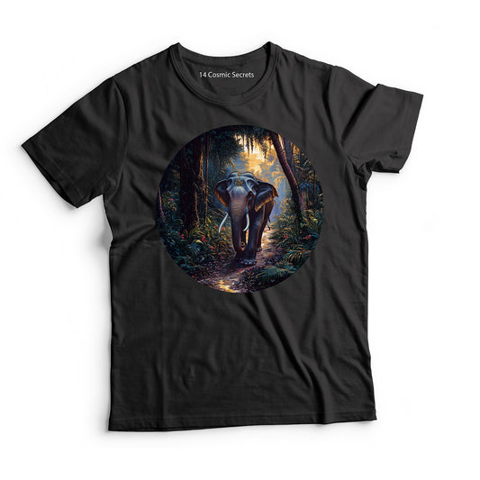 Elephant T-Shirt for Women Cotton Regal Tusker