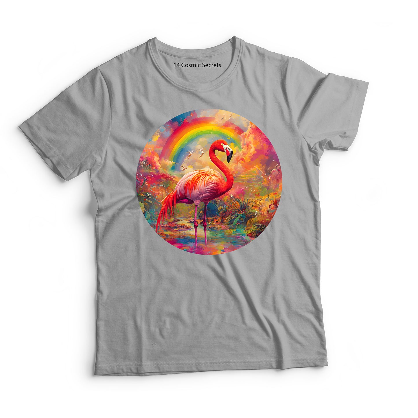 Flamingo T-Shirt for Kids Cotton Vibrant Feathered