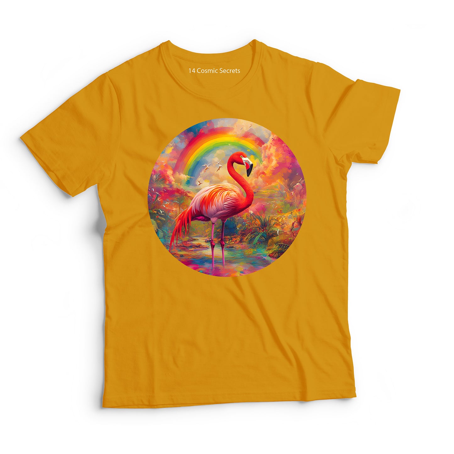 Flamingo T-Shirt for Kids Cotton Vibrant Feathered