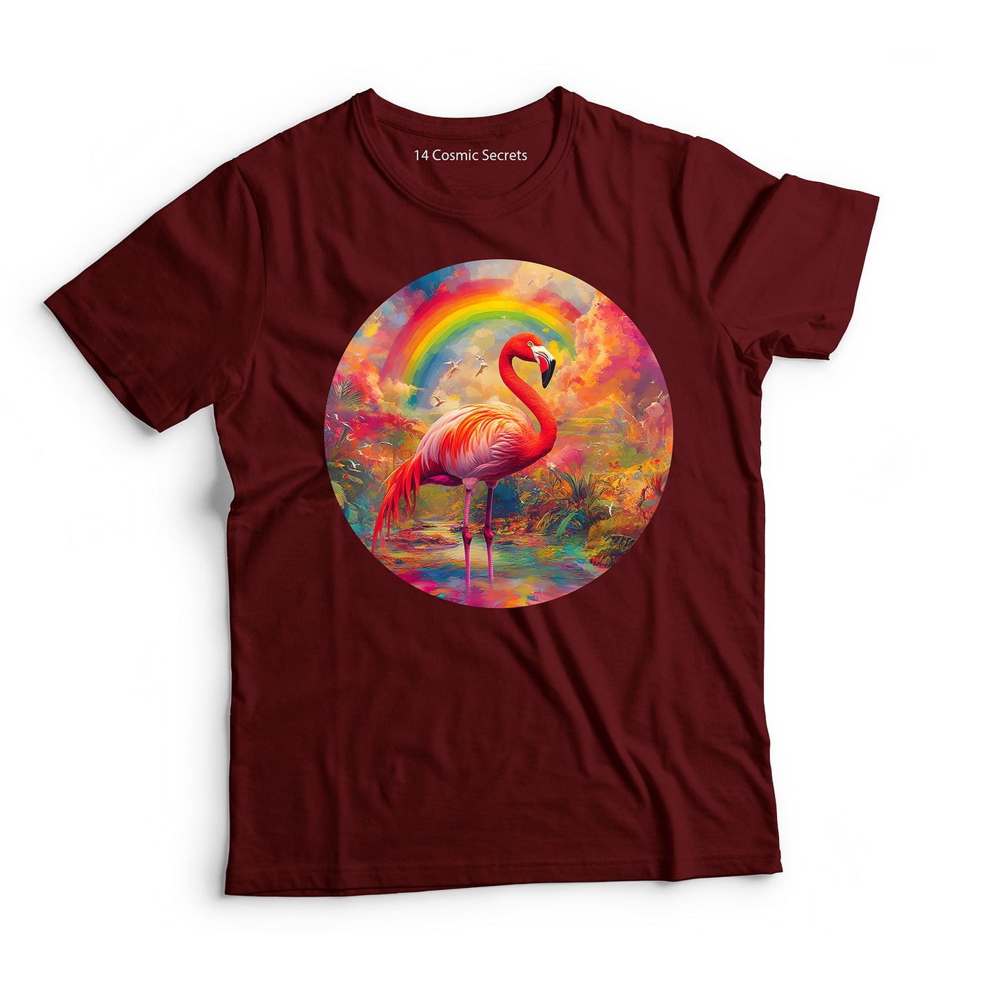 Flamingo T-Shirt for Kids Cotton Vibrant Feathered