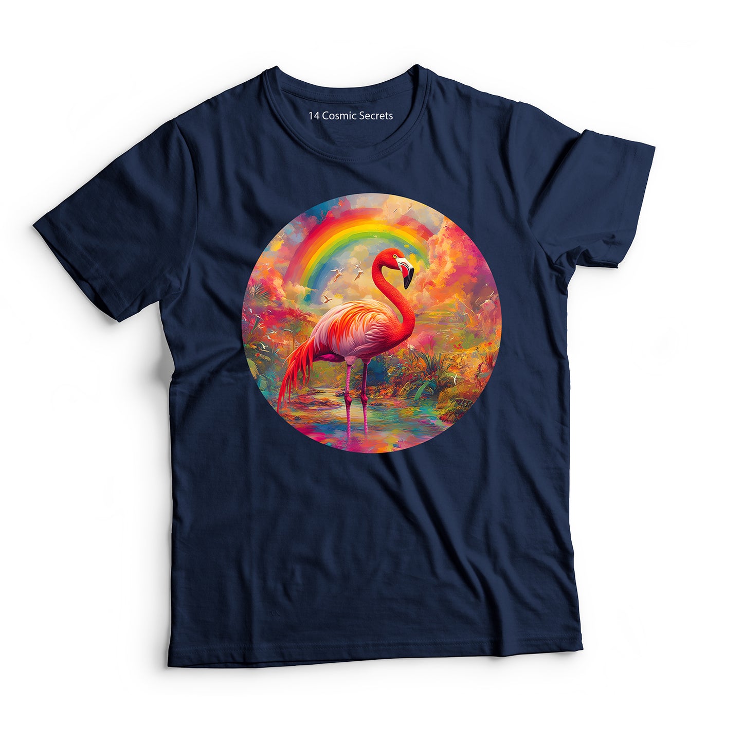 Flamingo T-Shirt for Kids Cotton Vibrant Feathered