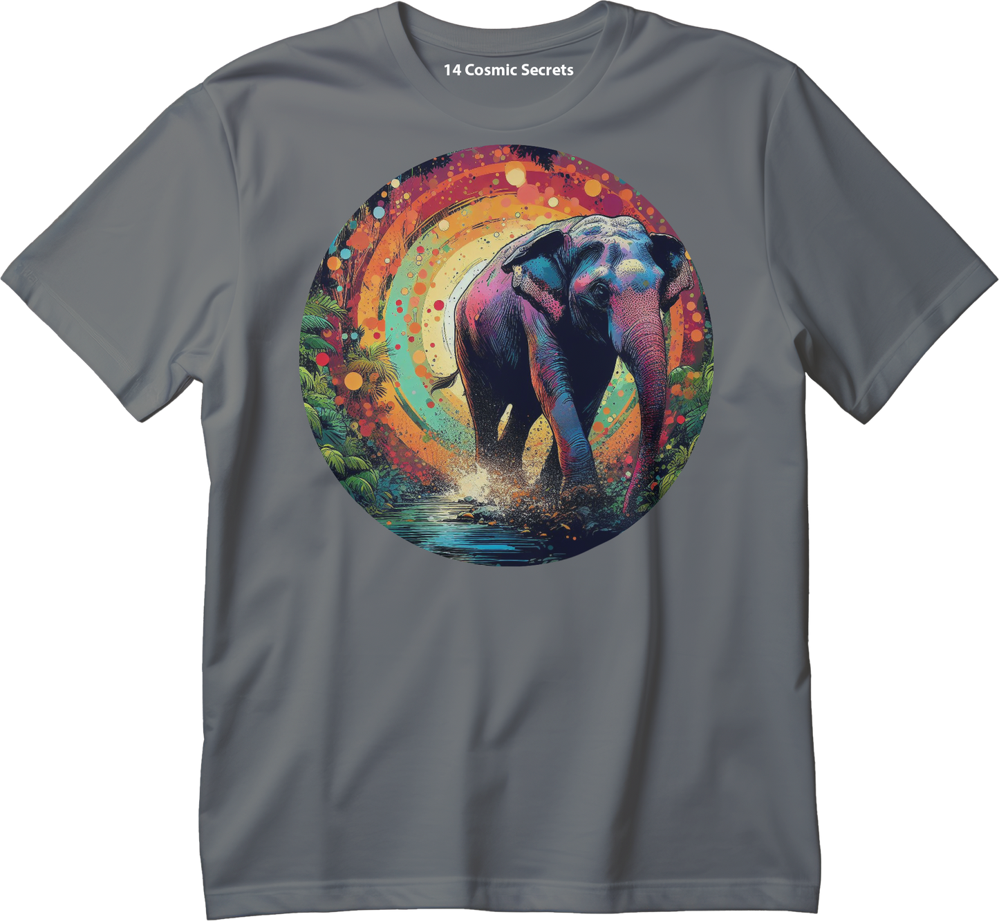 Celebrate the Indian Elephant  Graphic Printed T-Shirt  Cotton T-Shirt Magnificence of India T-Shirt
