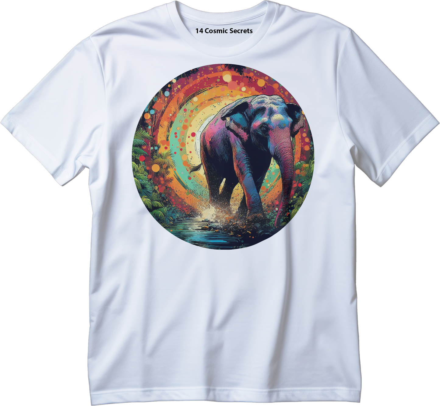 Celebrate the Indian Elephant  Graphic Printed T-Shirt  Cotton T-Shirt Magnificence of India T-Shirt