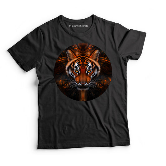 Tiger T-Shirt for Women Cotton Proud Mighty