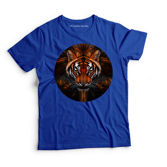 Tiger T-Shirt for Men Cotton Proud Mighty