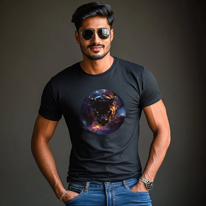 Noble Strength Black Panther T-Shirt for Men Cotton