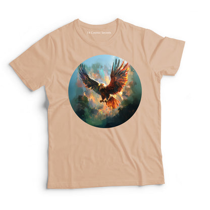 Eagle T-Shirt for Men Cotton Graceful Horizon