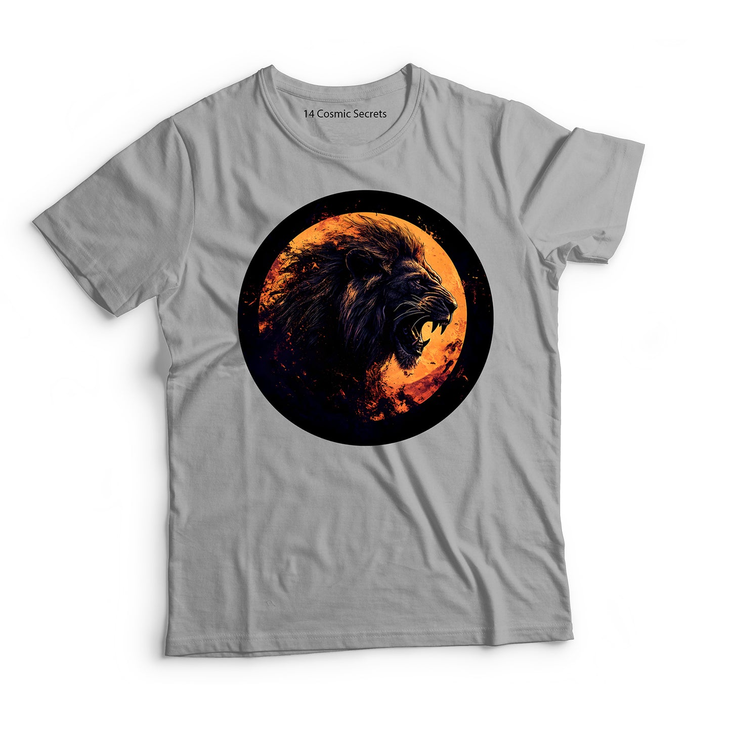 Lion T-Shirt for Men Cotton Brave Wild