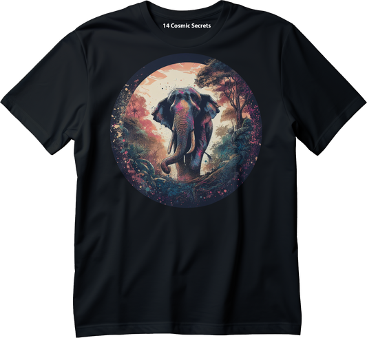 Elephant Majesty Tee  Graphic Printed T-Shirt  Cotton T-Shirt Magnificence of India T-Shirt