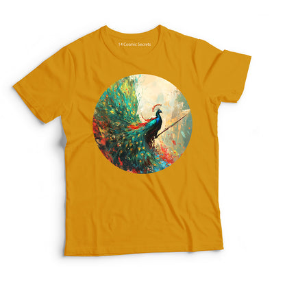 Peacock T-Shirt for Women Cotton Noble Spirit