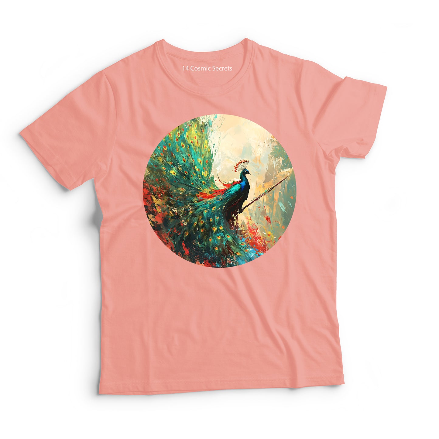 Peacock T-Shirt for Women Cotton Noble Spirit