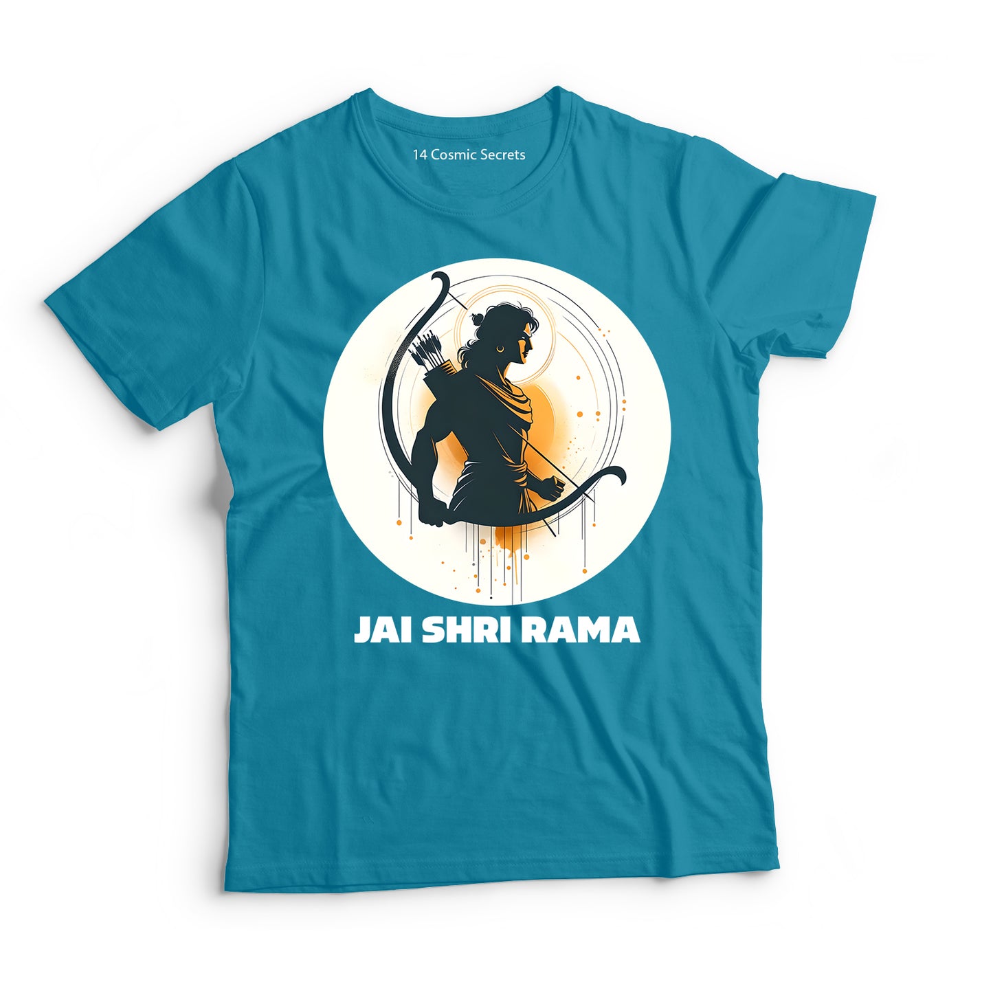 Dharma Defender: Lord Rama Graphic Printed T-Shirt for Men Cotton T-Shirt Original Super Heroes of India T-Shirt