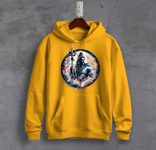 Shiva is the Universe Hooded Sweatshirt Graphic Printed Cotton Hoodie for Men Trinity Collection 🔱🔱🔱