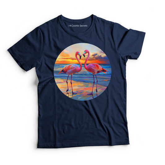 Flamingo T-Shirt for Women Cotton Radiant Wild