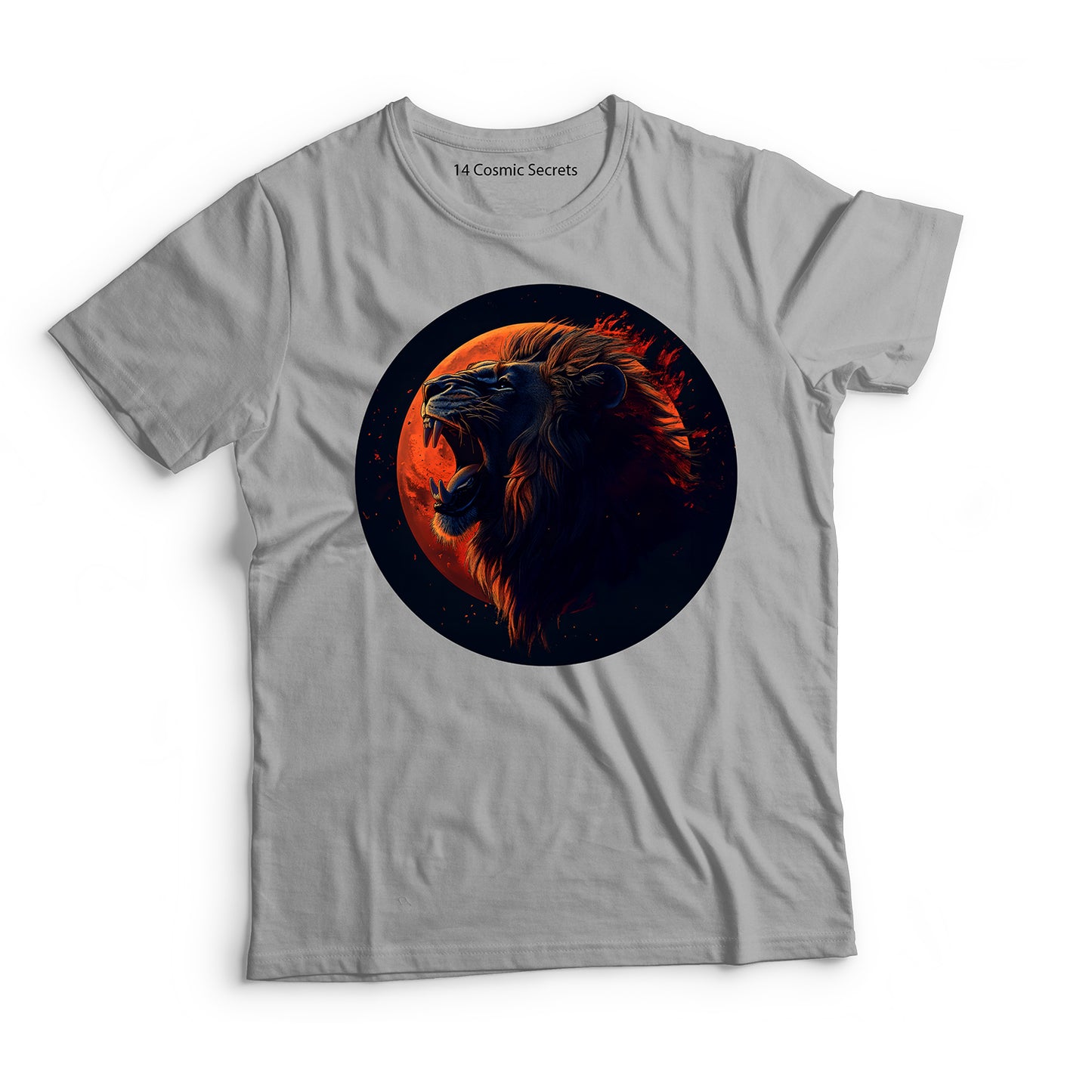 Lion T-Shirt for Men Cotton Fierce Guardian