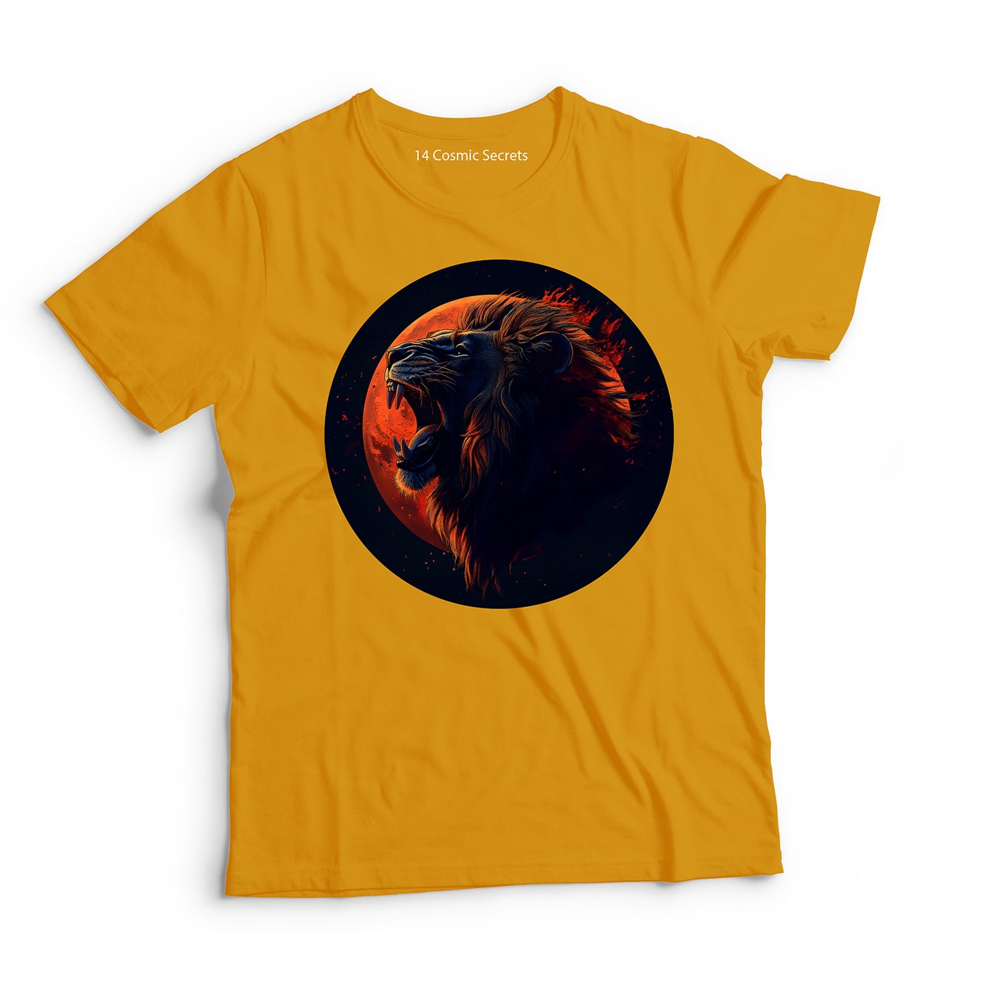 Lion T-Shirt for Men Cotton Fierce Guardian