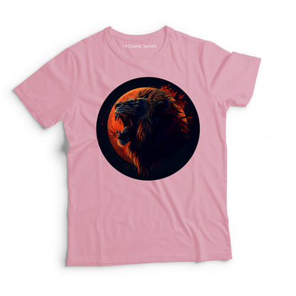 Lion T-Shirt for Kids Cotton Fierce Guardian