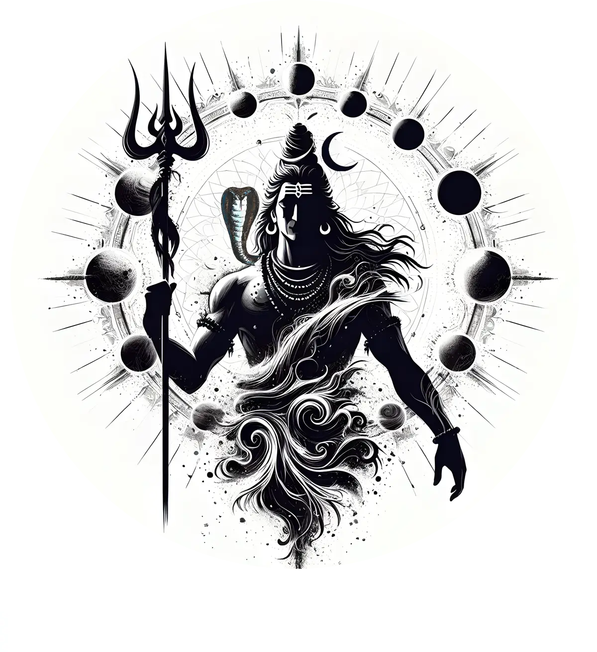 Shiva T-Shirt Mahakaal Our Protector Graphic Cotton T-Shirt for Men 🔱🔱🔱