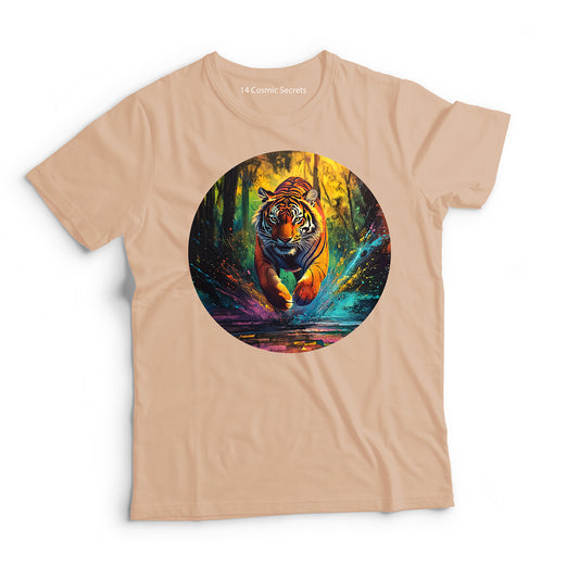 Tiger T-Shirt for Men Cotton Noble Spirit