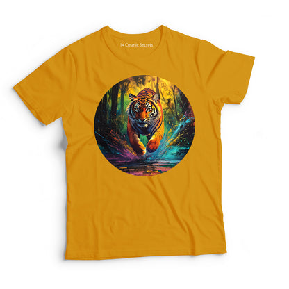 Tiger T-Shirt for Men Cotton Noble Spirit